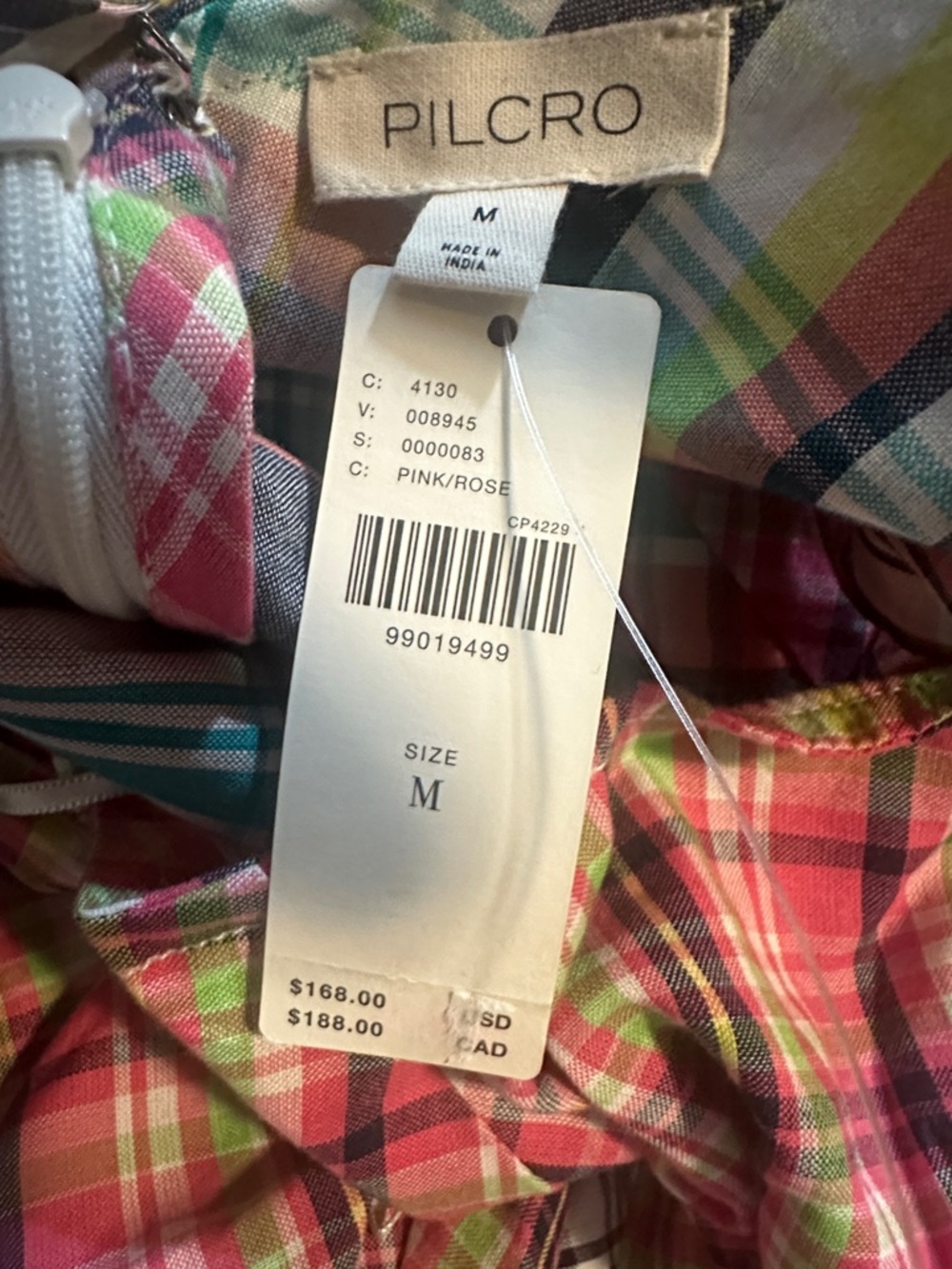 NWT Anthropologie Pilcro Patchwork Halter Midi Dress - Size Medium 4️⃣ - Picture 6 of 6